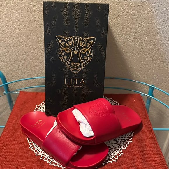 NWT Luxury slides. These have arch support and so comfy. Lita by Ciara. Italian - Picture 1 of 6